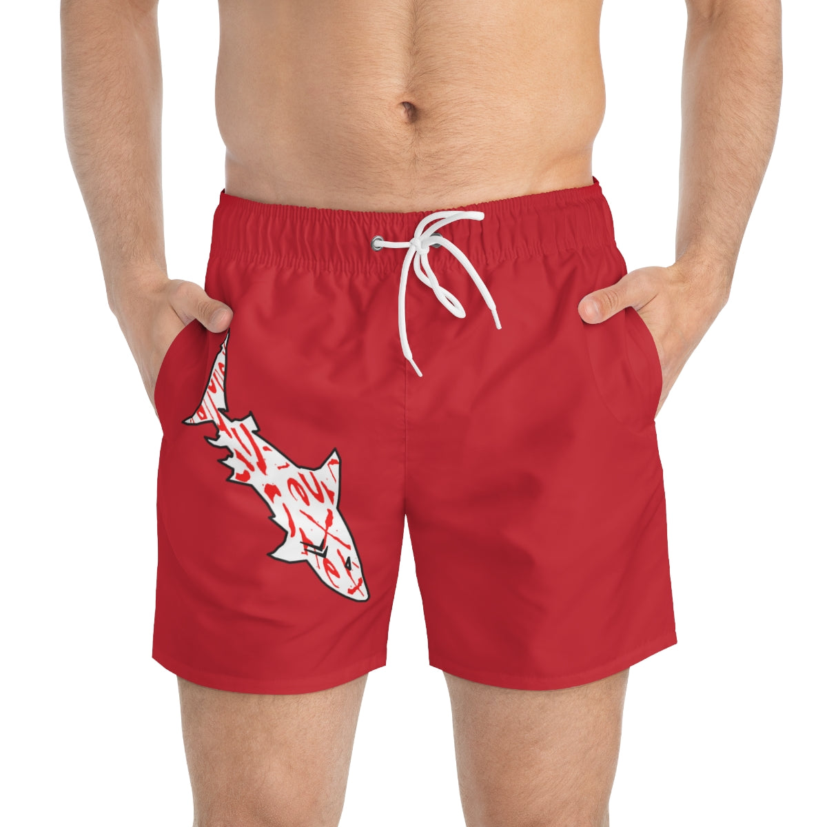 OneX Red Swim Trunks