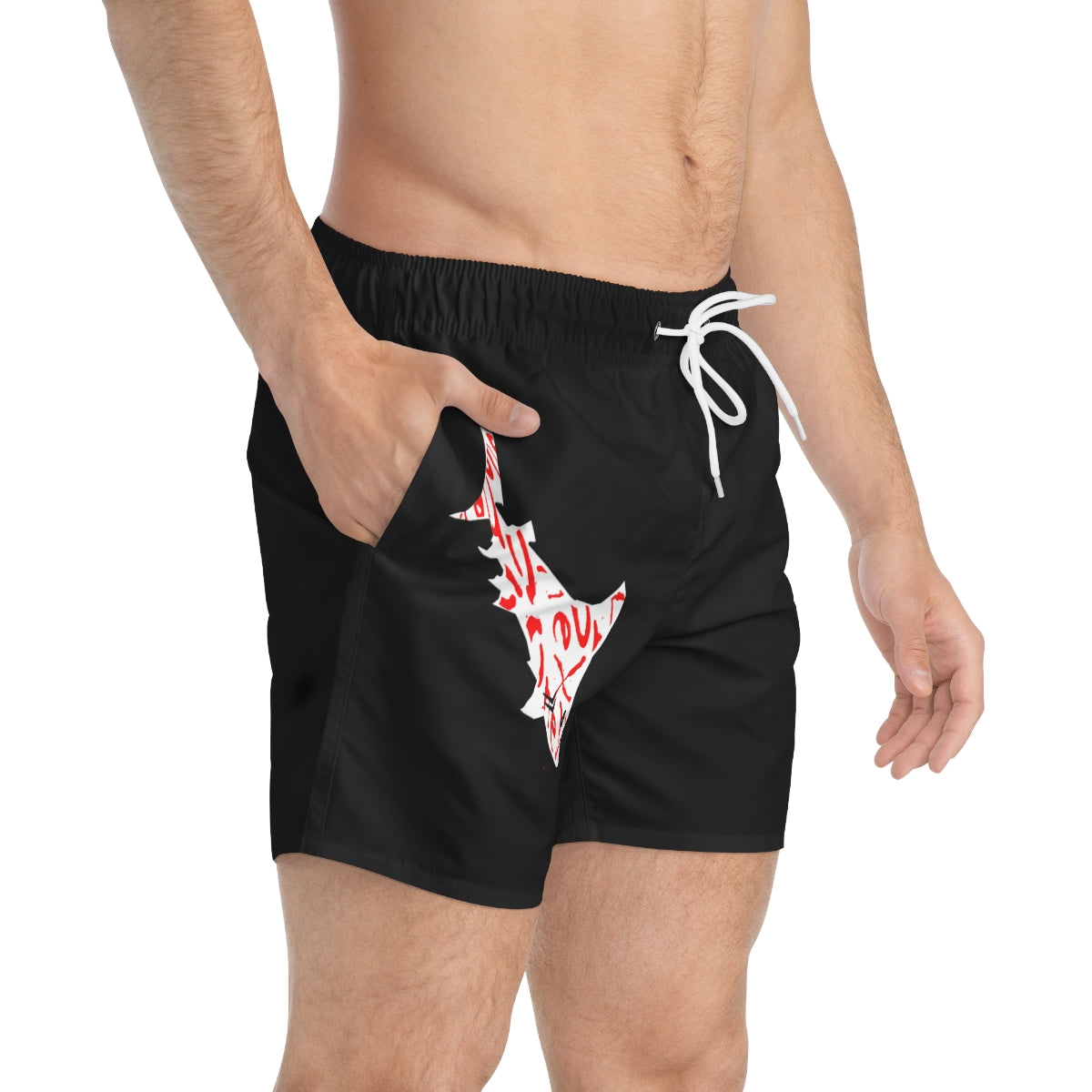 OneX Black Swim Trunks