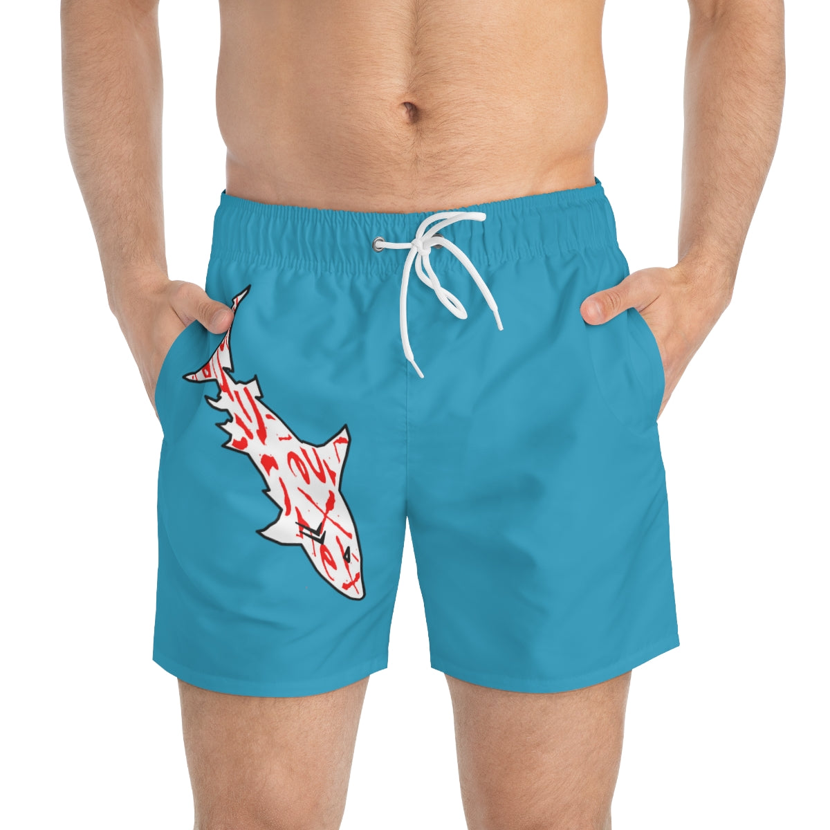 OneX Blue Swim Trunks