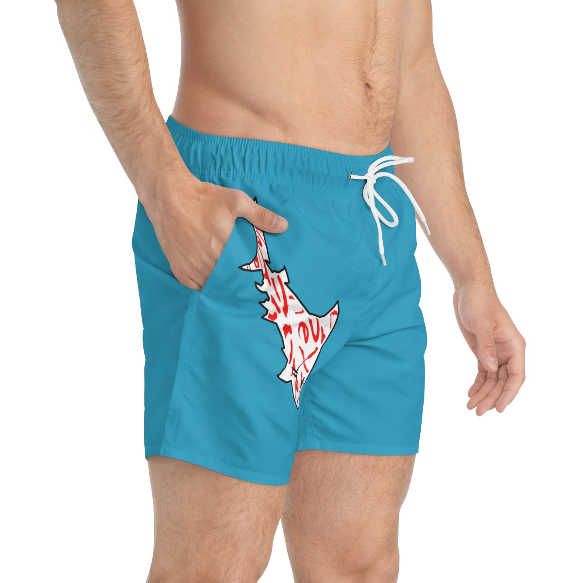 OneX Blue Swim Trunks