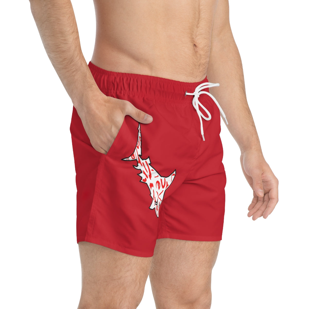 OneX Red Swim Trunks